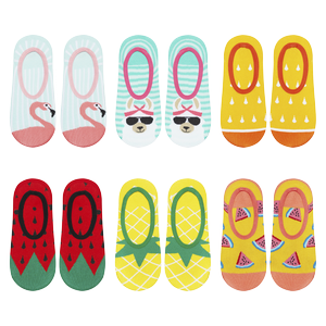 Lot de 6 chaussettes femme SOXO colorées, chaussettes en coton