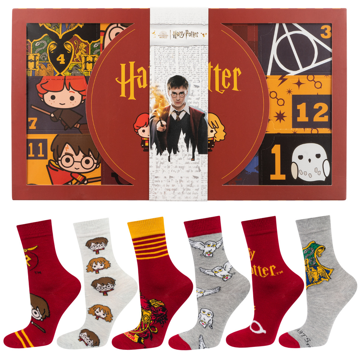 Calendrier de l'Avent Harry Potter, idée cadeau pour elle, le jour de la  saint nicolas, Lot de 6 chaussettes SOXO pour femme - 39,99 €