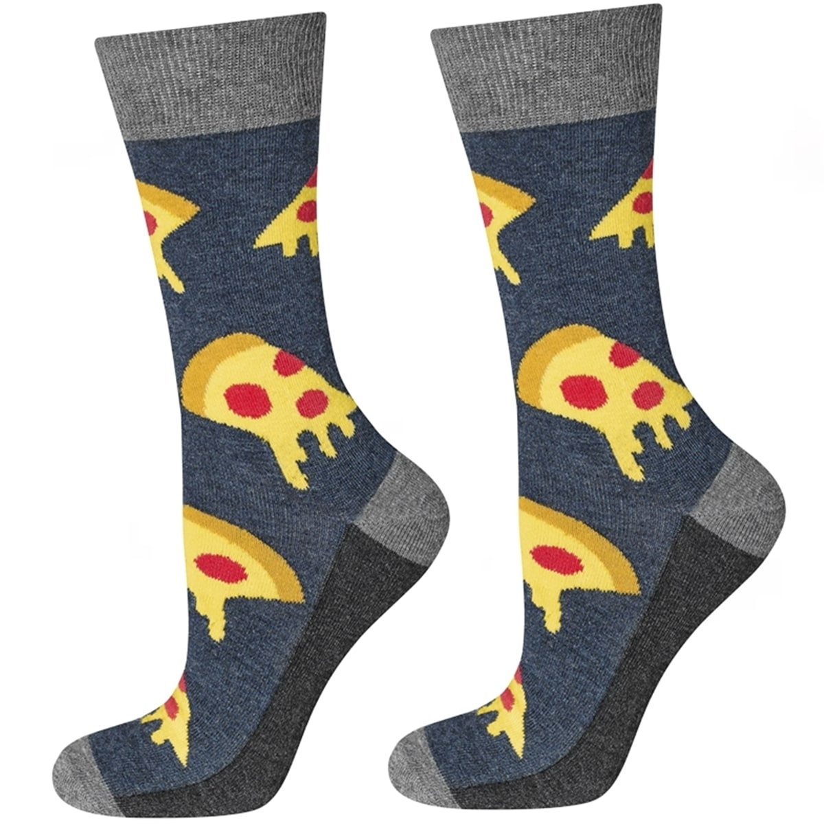 Lot de 4 chaussettes homme SOXO GOOD STUFF dans une boîte à pizza