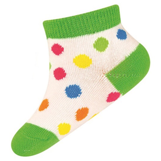 Chaussettes bébé SOXO colorées à pois