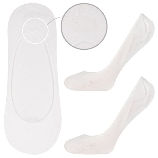 Chaussettes blanches SOXO classiques pour femmes avec silicone