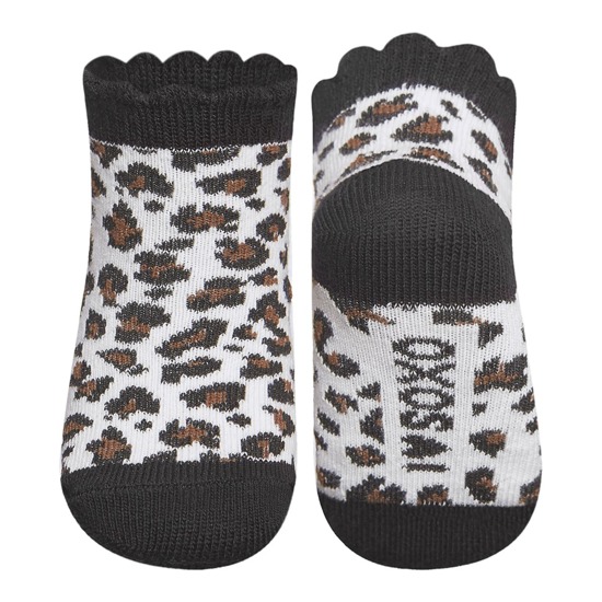 Chaussettes léopard SOXO - noir / marron