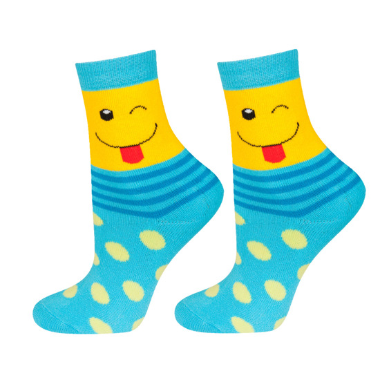 Chaussettes pour enfants SOXO, visages heureux