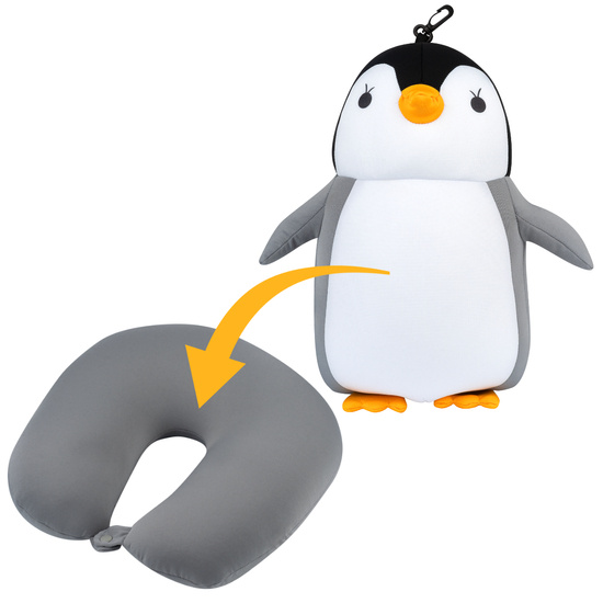 Coussin pingouin multifonctionnel