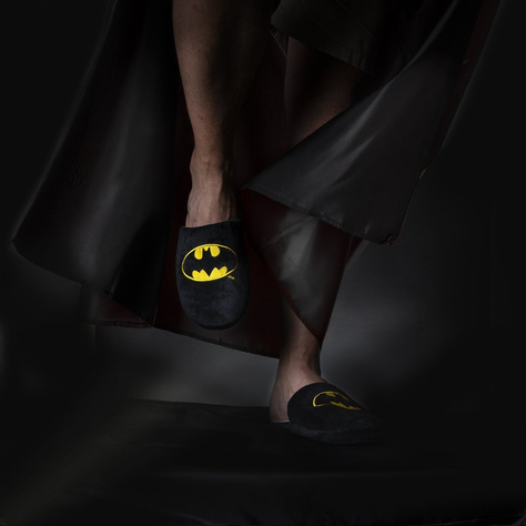 Lot de 2 caleçons Batman pour homme et pantoufles Batman une idée parfaite pour un cadeau de Noël.