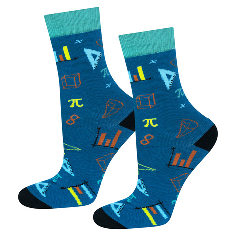 Lot de 2x chaussettes enfant SOXO géographie maths