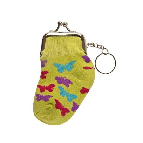 Porte-monnaie pour enfants SOXO - "Chaussette avec des papillons"