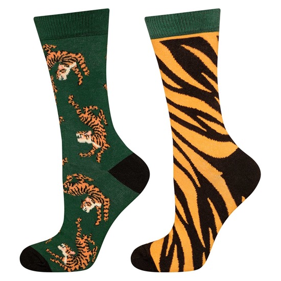 SOXO GOOD STUFF chaussettes pour femmes - tigres