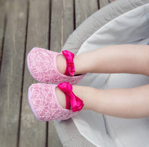 Ballerine pantoufles SOXO bébé rose pour la princesse