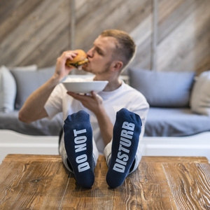 Chaussettes drôles avec inscriptions pour hommes - paquet de 3