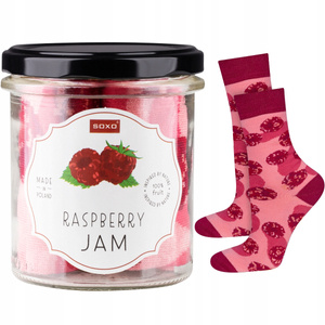 Chaussettes pour femmes SOXO GOOD STUFF raspberry jam un pot