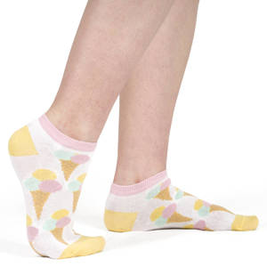 Lot de 2 paires de socquettes colorées SOXO pour femme | glaces et pastèques