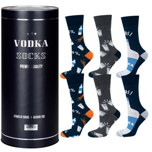 Lot de 3 chaussettes colorées pour hommes SOXO GOOD STUFF Vodka 