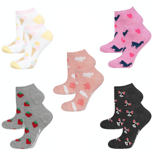 Lot de 5 chaussettes colorées SOXO pour femme en cadeau