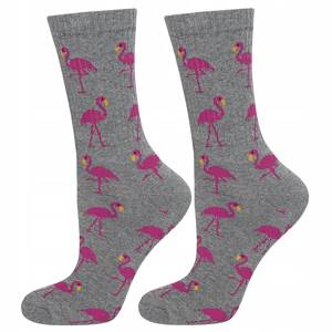 SOXO chaussettes mi-éponge 'Flamingo'