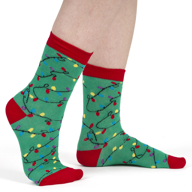 Set 4x chaussettes colorées pour femmes SOXO GOOD STUFF joyeux Noël cadeau chaussettes en coton