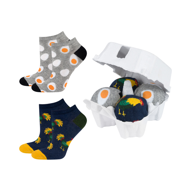 2x Pieds d'homme de Pâques SOXO colorés pour lui