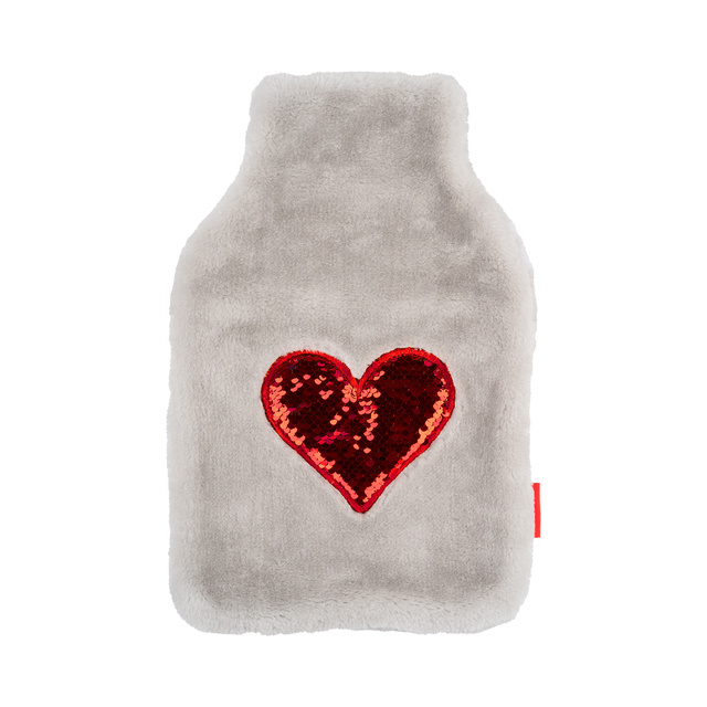 Bouillotte cœur SOXO gris 1,8 L