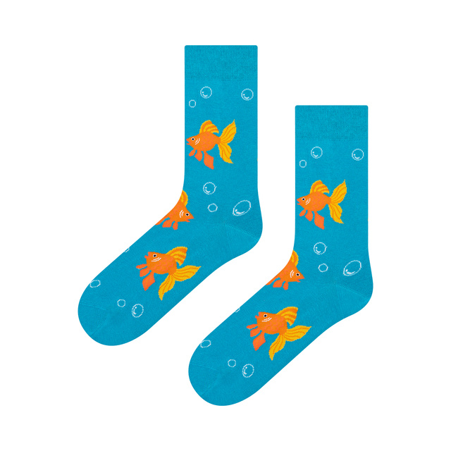 Chaussettes Poisson Rouge dans un Bocal