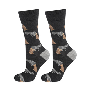 SOXO GOOD STUFF - chaussettes colorées pour hommes - revolver joyeux