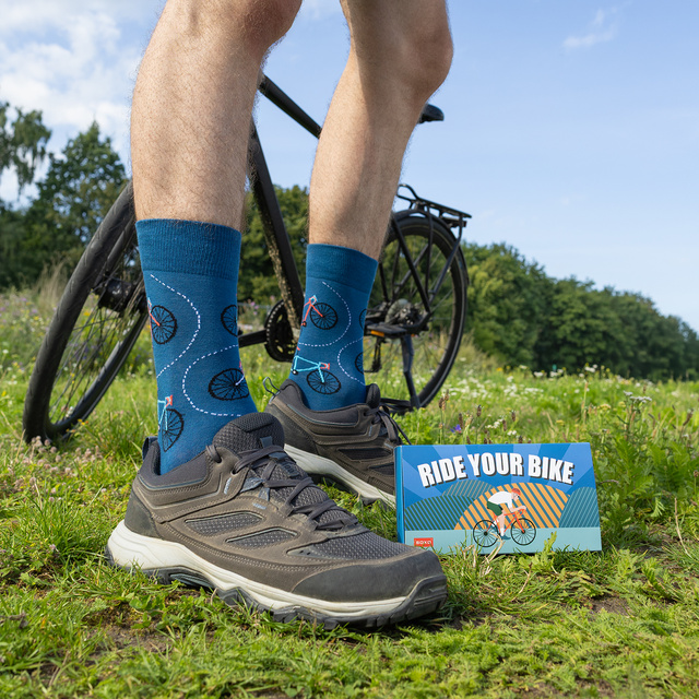 Chaussettes colorées pour hommes SOXO bicycle - 3 paires 