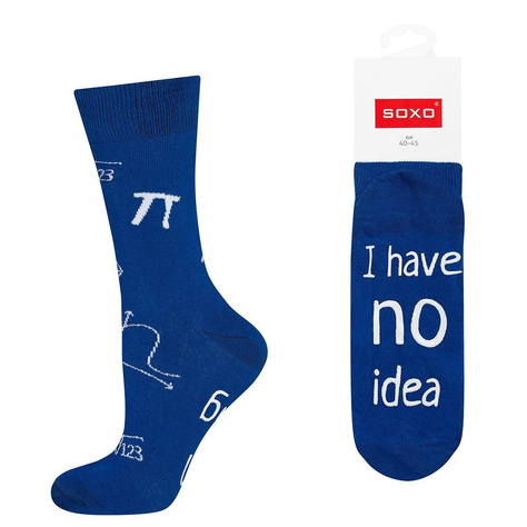 SOXO chaussettes longues pour hommes avec inscriptions cadeau joyeux 