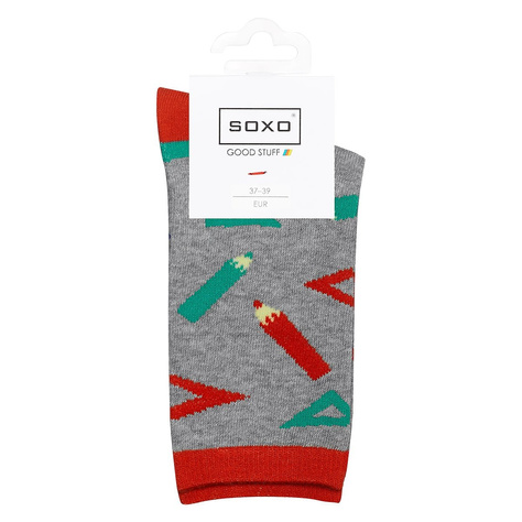 Chaussettes pour enfants SOXO GOOD STUFF aux couleurs géométriques 