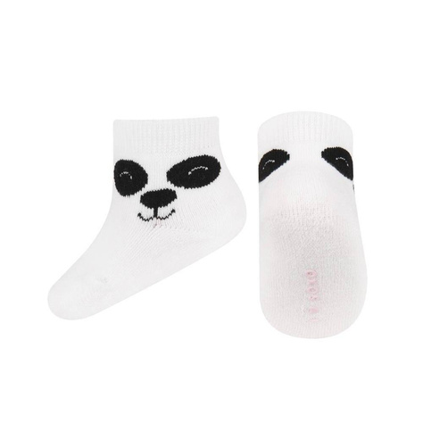 Chaussettes bébé blanches SOXO smiley | chaussettes fun