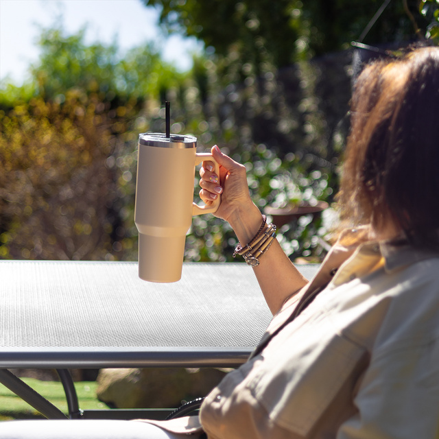 Mug thermique 1200ml Momo Way beige