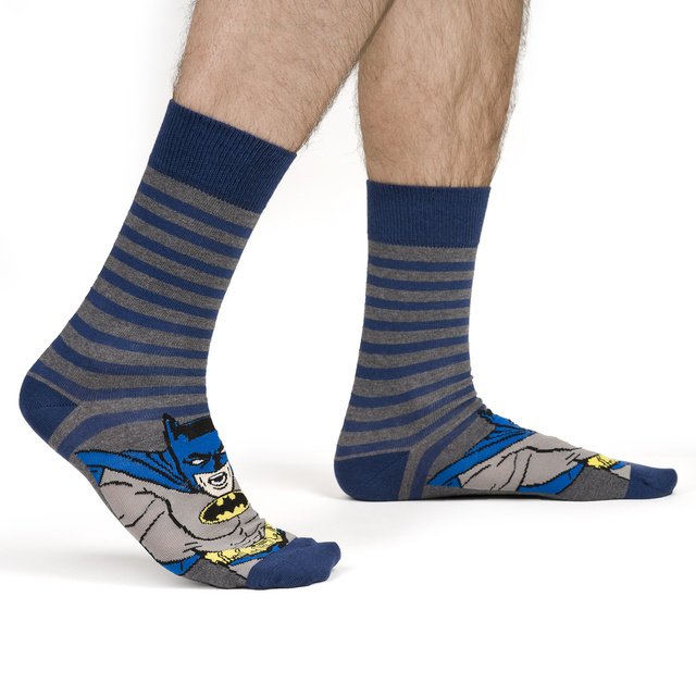 Chaussettes DC Comics Batman/Superman pour hommes - 3 paires