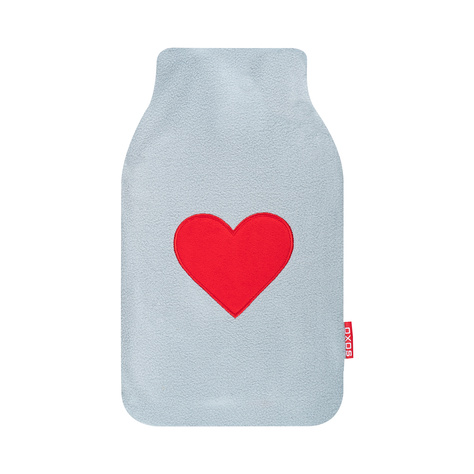 SOXO thermo-chauffeur gris cadeau avec coeur pour le jour de la VALENTINE grand 1.8L