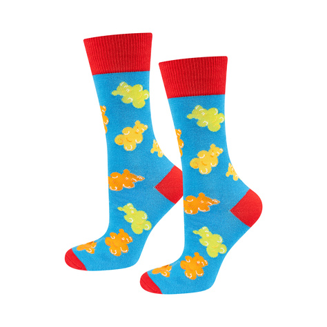 Lot de 2x chaussettes Soxo pour hommes, de type "jellies"