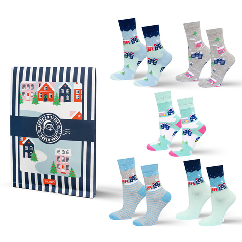 Chaussettes de Noël pour femmes SOXO – 5 paires