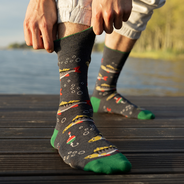 Ensemble Chaussettes homme + Mug Soxo Poissons