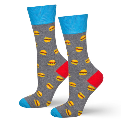 Chaussettes colorées pour hommes SOXO GOOD STUFF en coton hamburger