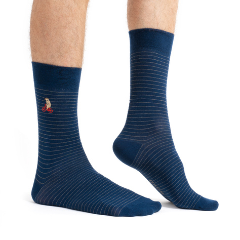 Chaussettes cyclistes capybara SOXO pour homme - 2 Paires