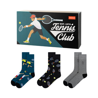 Chaussettes colorées homme SOXO Tennis - 3 paires
