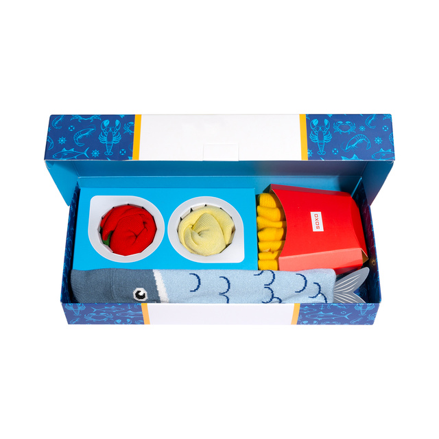 Chaussettes pour hommes Soxo fish and chips