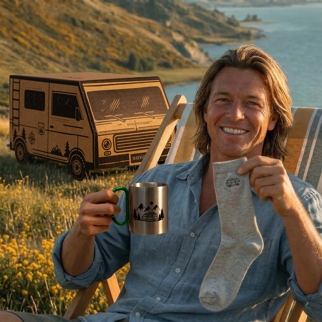 Coffret Chaussettes Camper + Mug