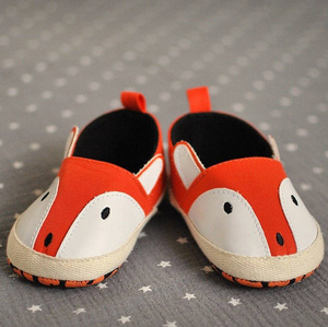 Chaussons bébé orange SOXO renards