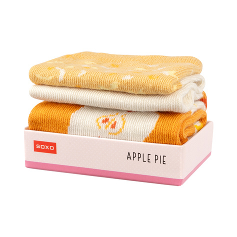 SOXO Chaussettes pour femmes en paquet Apple Pie