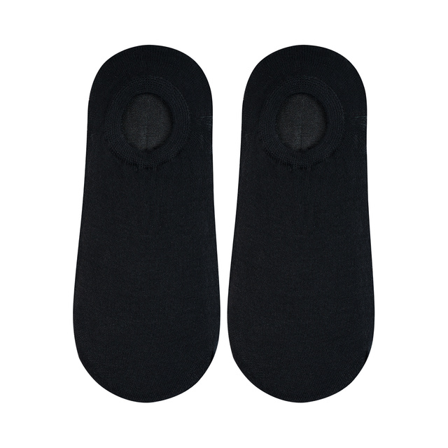 Chaussettes classiques noires SOXO pour hommes avec silicone coton élégant 