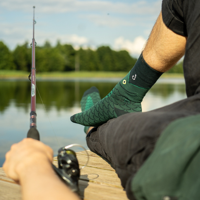 SOXO chaussettes hommes Let's go fishing en paquet