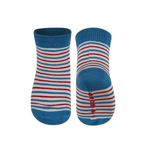 SOXO chaussettes bleu bébé avec modal rayé 