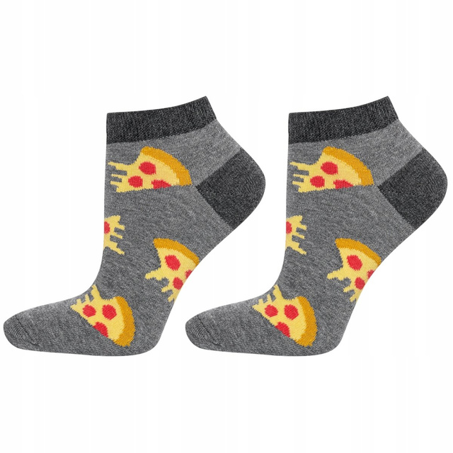Lot de 3x chaussettes à pizza en coton coloré SOXO GOOD STUFF pour hommes