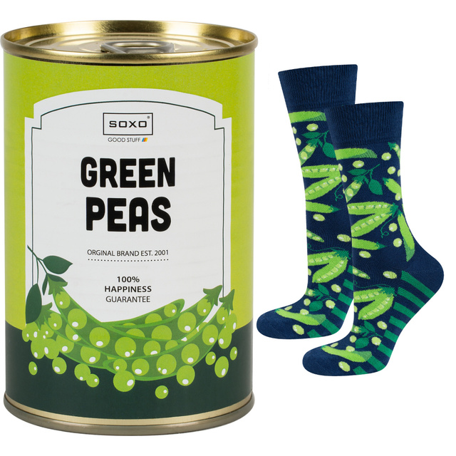 Chaussettes drôles SOXO GOOD STUFF - pois en boîte
