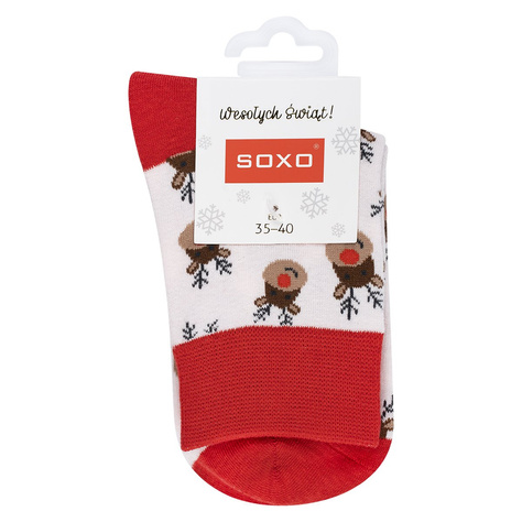 Lot de 2x SOXO GOOD STUFF chaussettes colorées pour femmes Cadeau de Noël