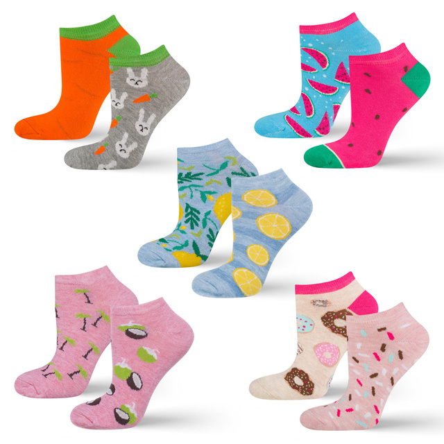 Lot de 5 paires de chaussettes colorées SOXO pour femmes