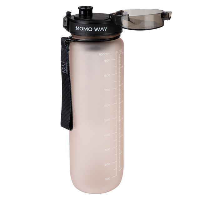 MOMO WAY Bouteille d'eau rose poudré | idéale pour les voyages | BPA free | Tritan
