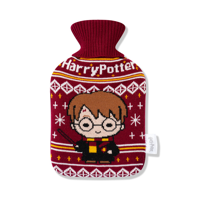 Harry Potter Hot Water Bottle Original, sous licence de Warner Bros., chauffe-eau dans une housse en peluche 1 L